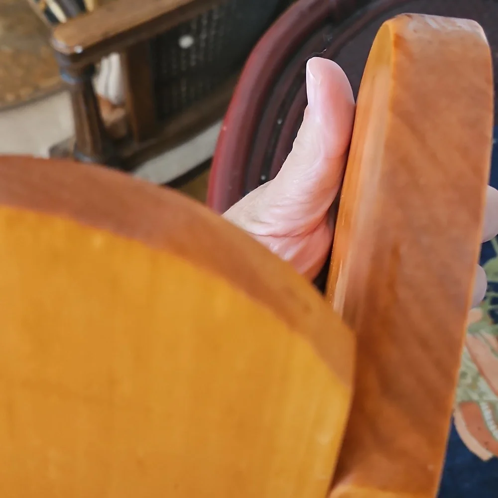 heart shaped Wood corner shelf or bookend See Back